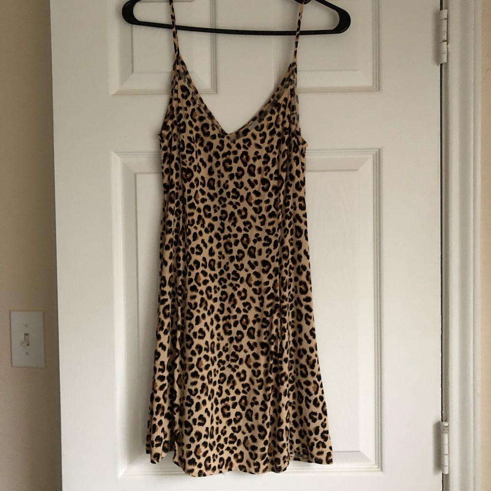 SOLD - Cheetah print mini dress